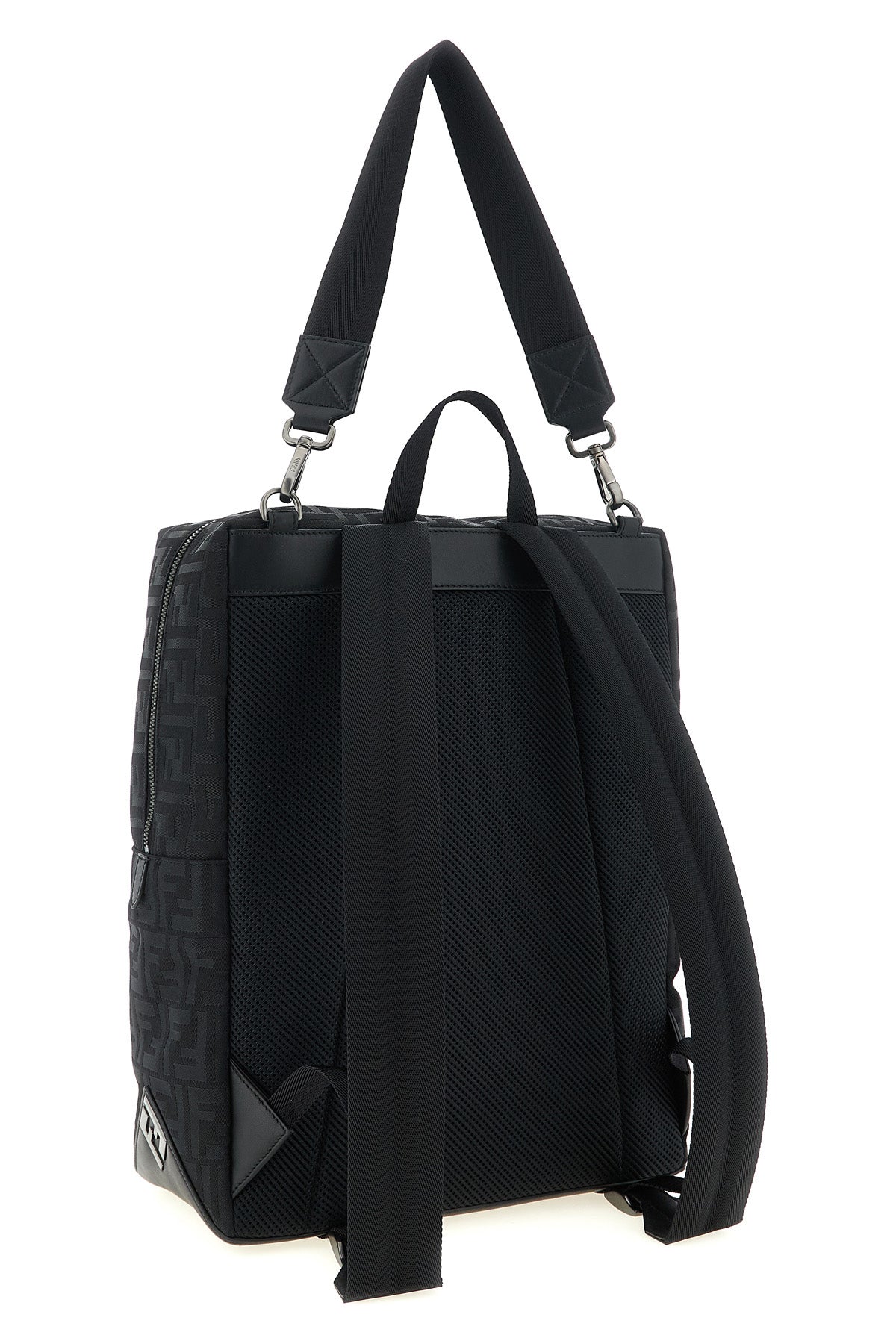 fendi lui padded ff nylon backpack