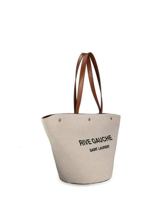 Rive Gauche Trapezoid Canvas Shopping Tote