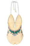 indra all-over scarf print lycra one-piece swimsuit
