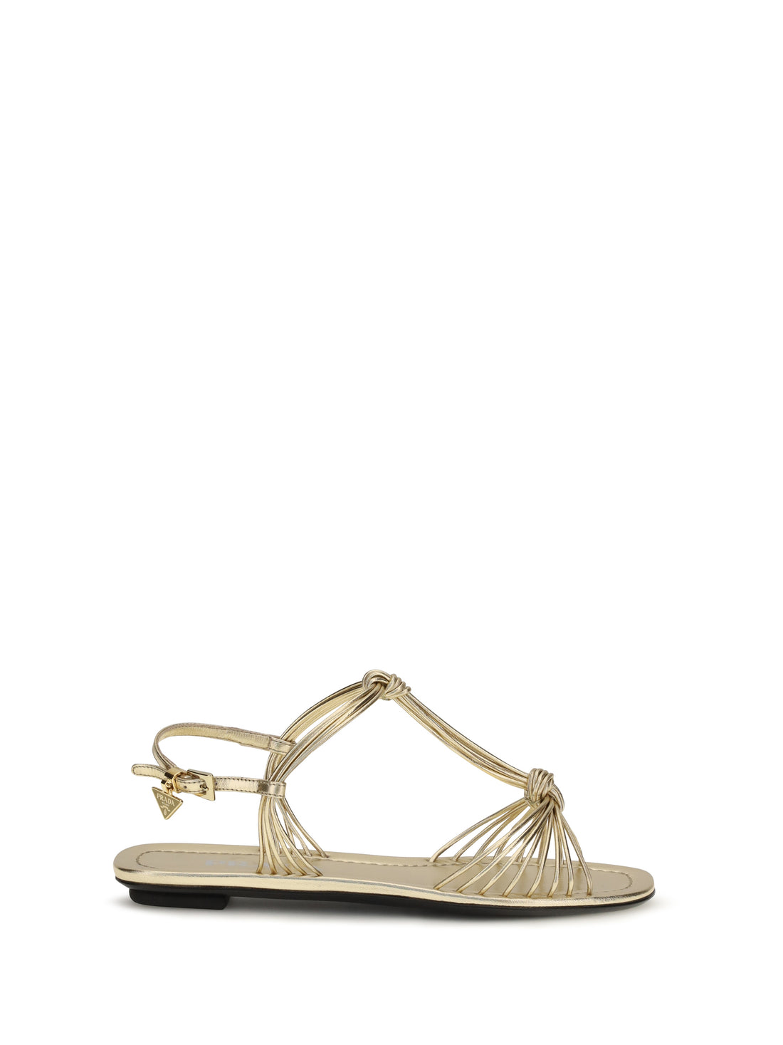 PRADA 36 mordoré nappa sandals