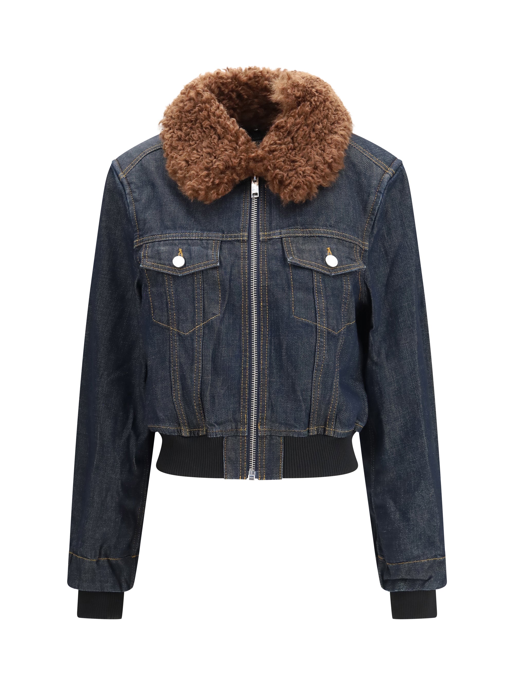 denim bomber jacket
