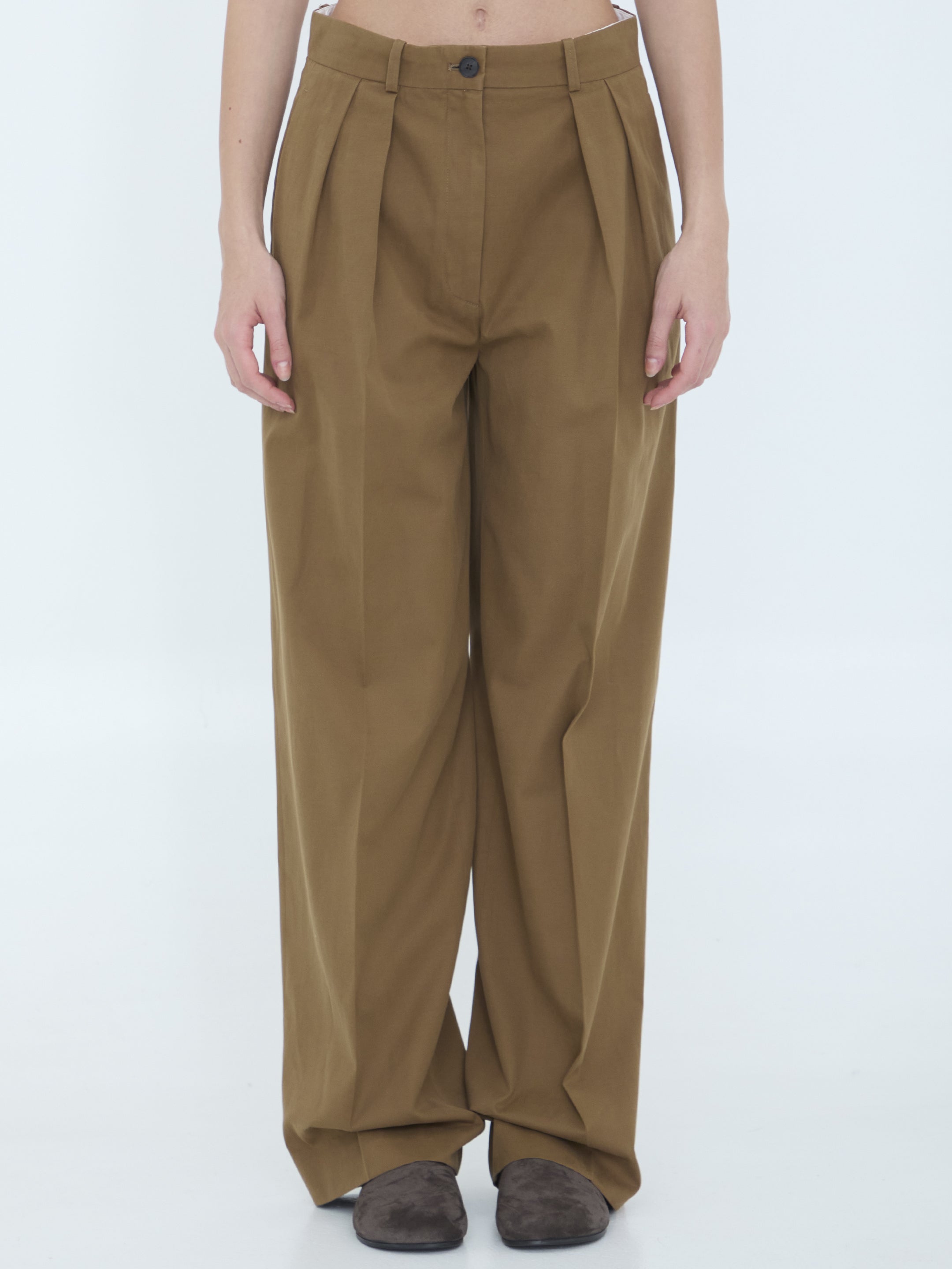 THE ROW 2 igor trousers in cotton and cashmere