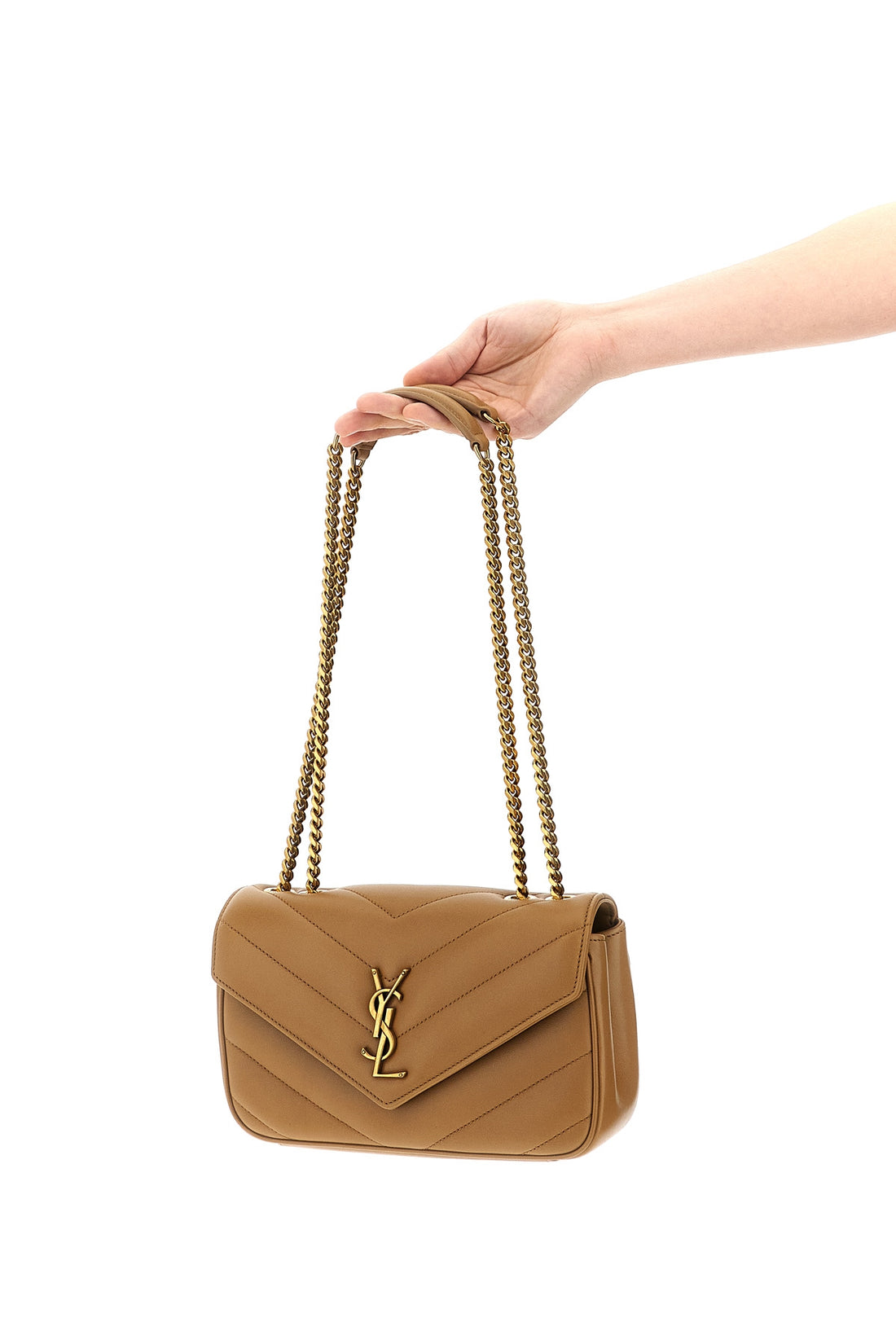 SAINT LAURENT OS loulou small lambskin shoulder bag