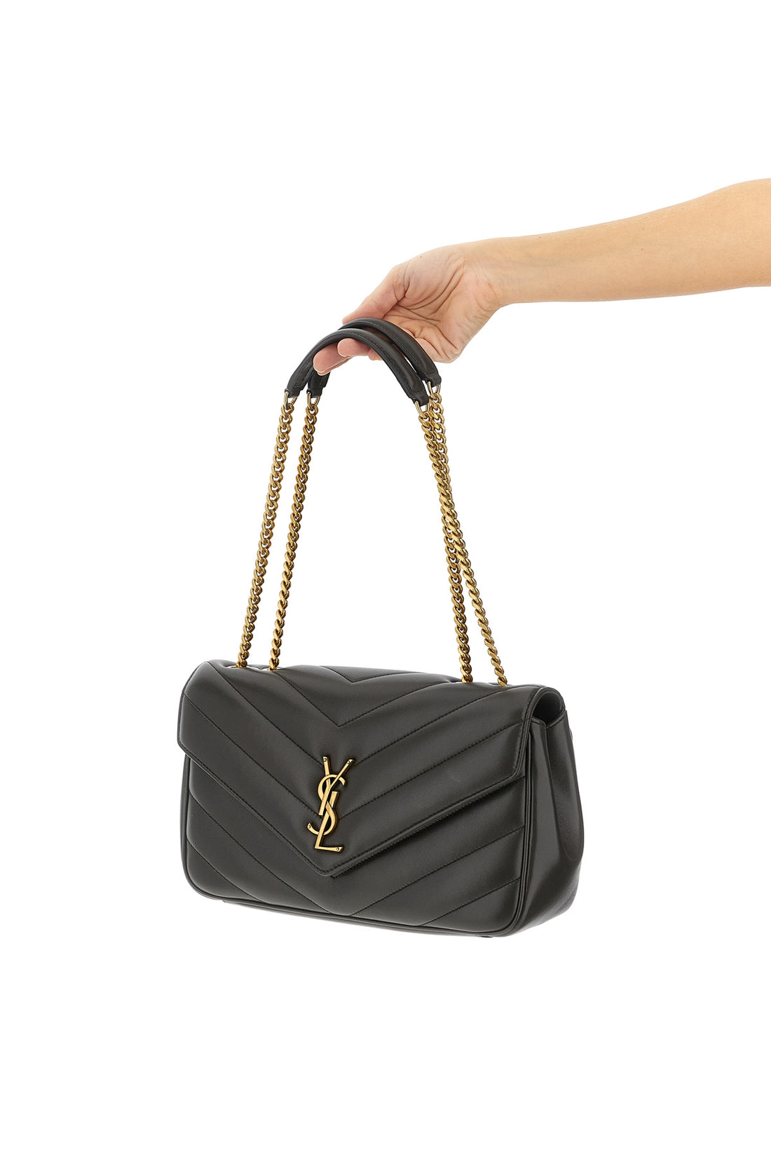 SAINT LAURENT OS loulou medium shoulder bag in lambskin