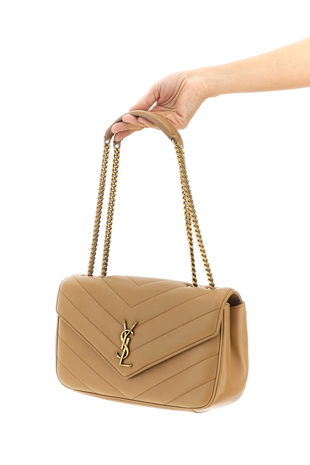 loulou medium shoulder bag in lambskin