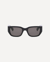 Bottega Veneta Intrecciato Square Sunglasses Black
