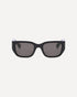 Bottega Veneta Intrecciato Square Sunglasses Black