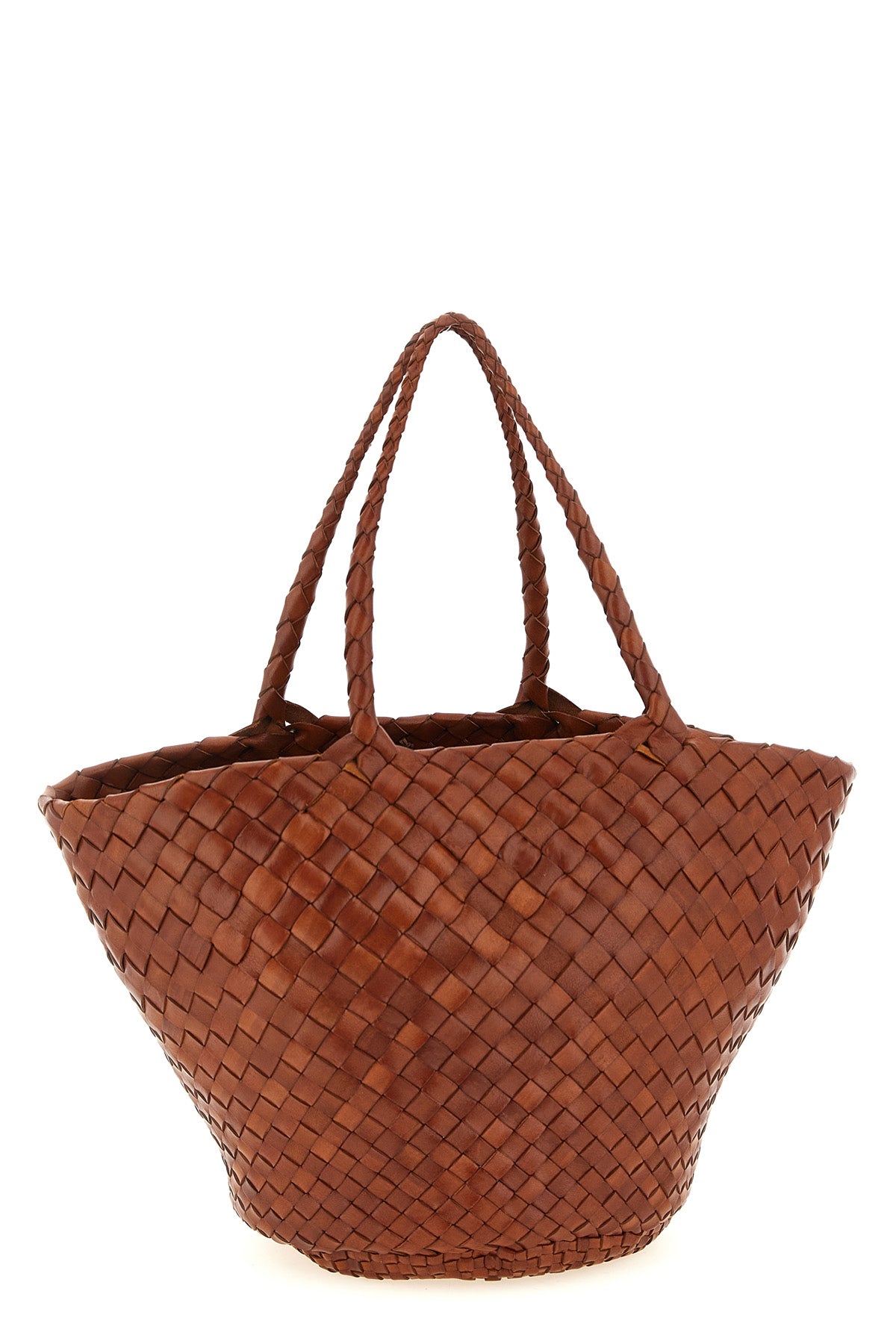 handbag egola handbag in hand-woven buffalo leather basket characterized by ir