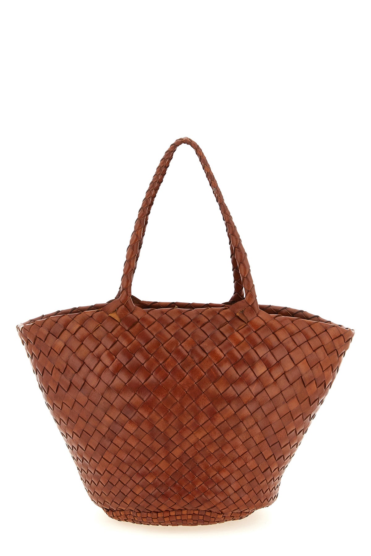handbag egola handbag in hand-woven buffalo leather basket characterized by ir