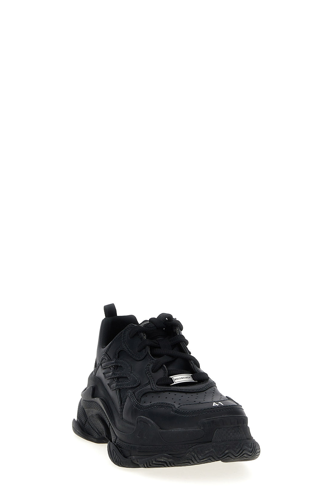 BALENCIAGA 45 triple s sporty sneakers in used-effect polyurethane