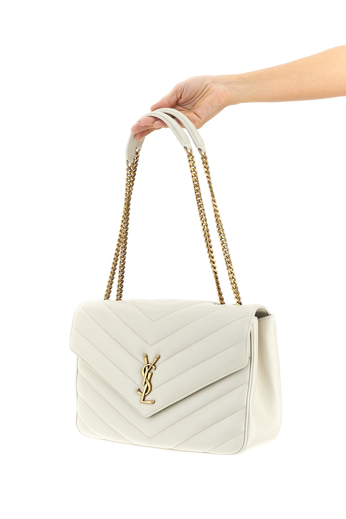 large loulou lambskin shoulder bag