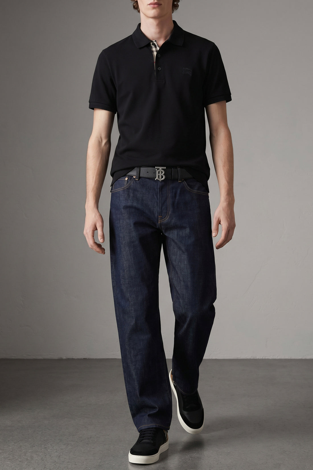 BURBERRY 100 cm tb reversible leather belt