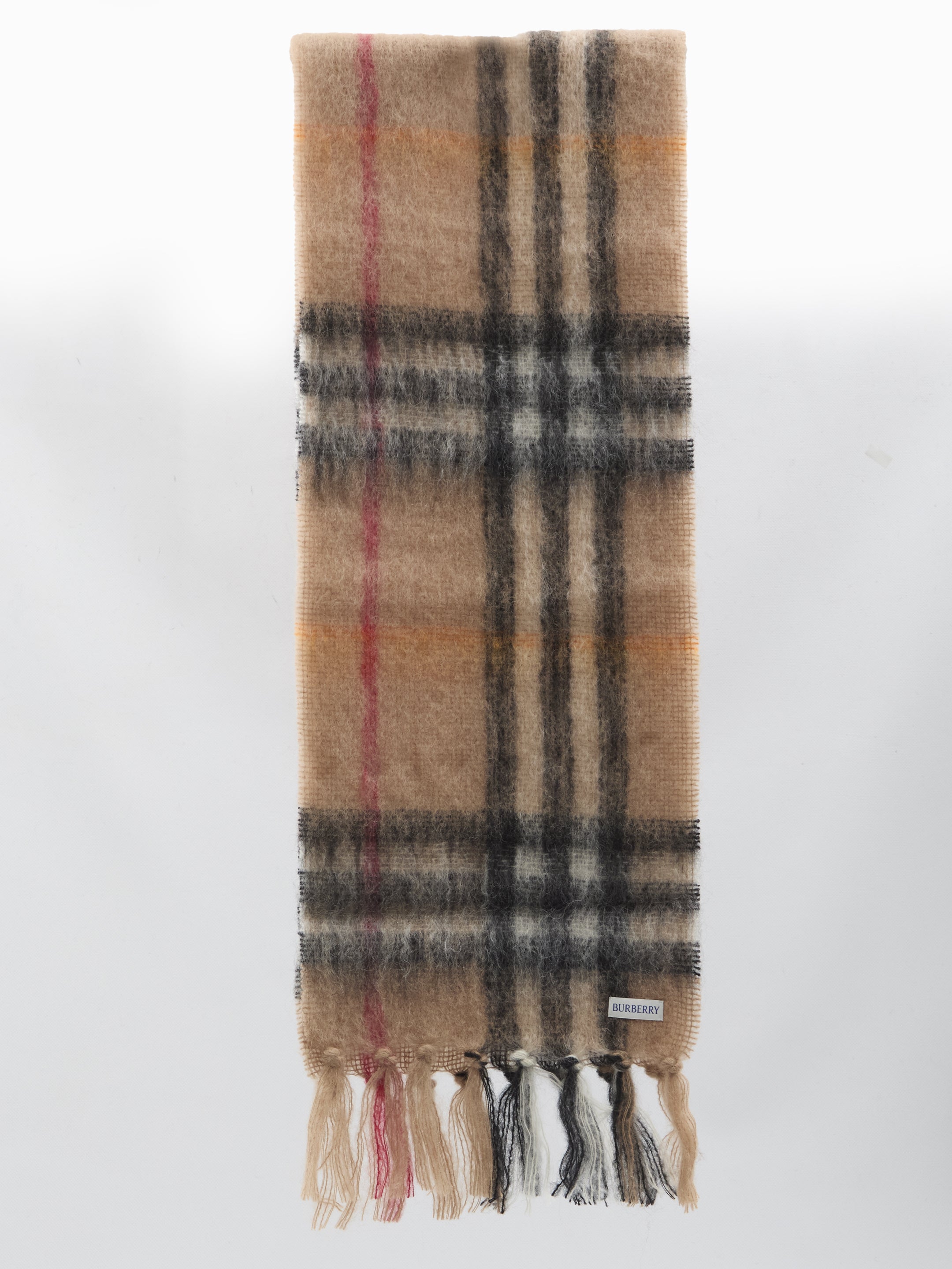 BURBERRY OS check printed scarf 