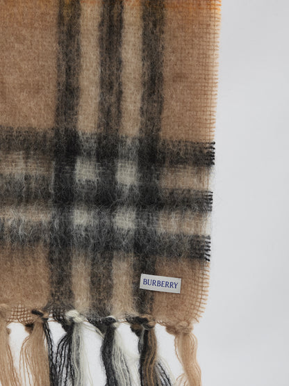 BURBERRY OS check printed scarf 