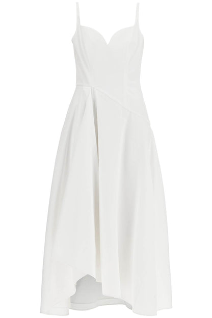 midi dress with sweetheart neckline