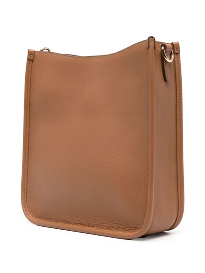 grained leather crossbody bag