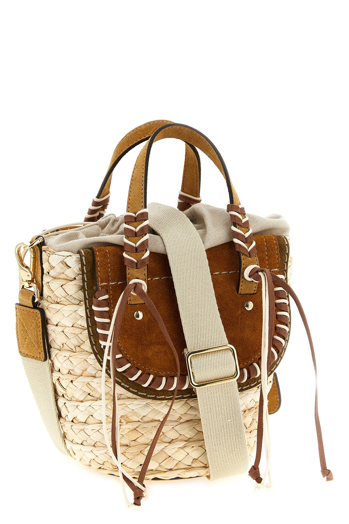 cuba lab x sanpa habanera cuoieria handbag in woven raffia