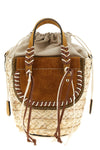 cuba lab x sanpa habanera cuoieria handbag in woven raffia