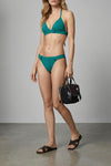 cuba lab x san pa habanera silk handbag in woven raffia and smooth leather