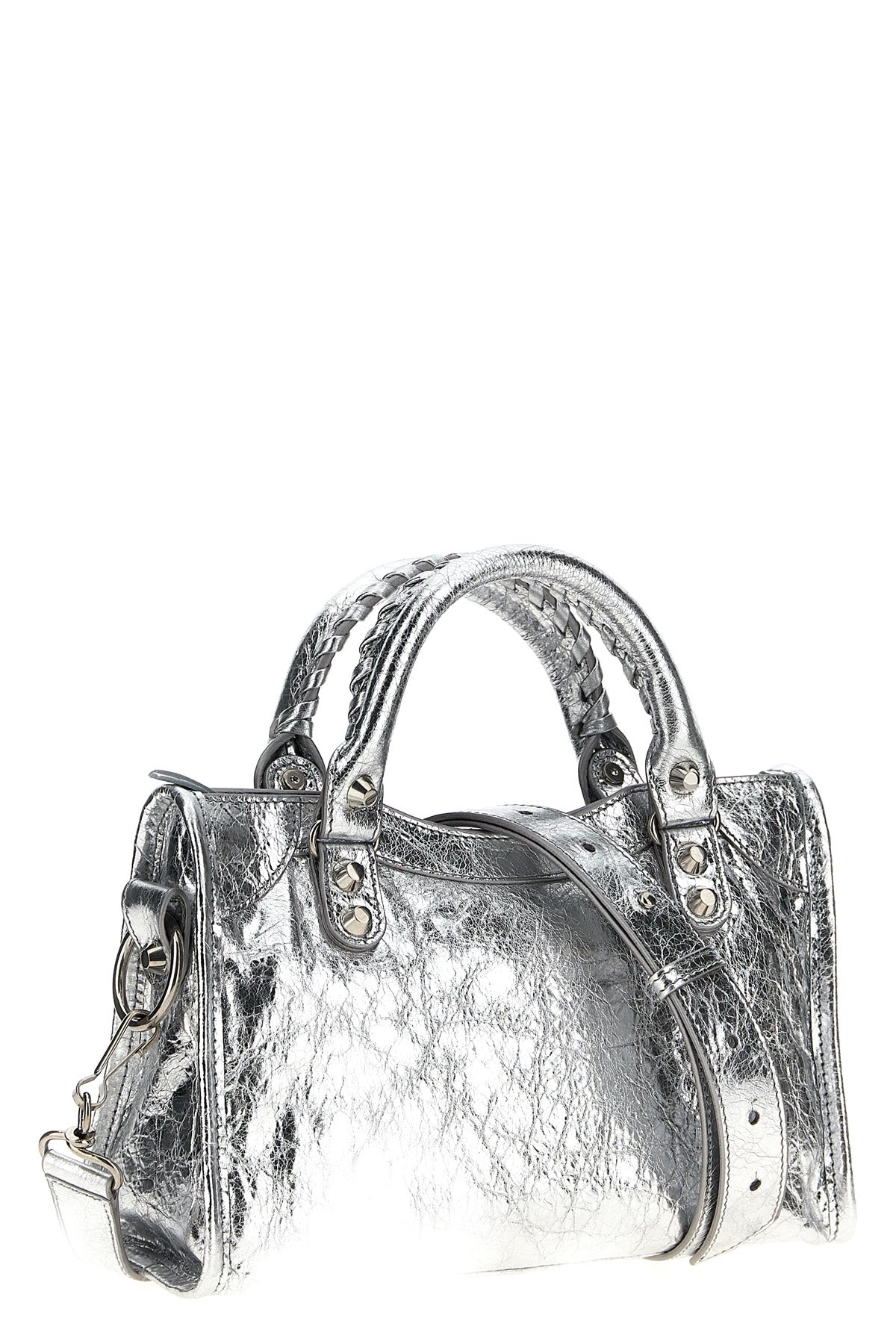 arena metallic le city mini lambskin handbag