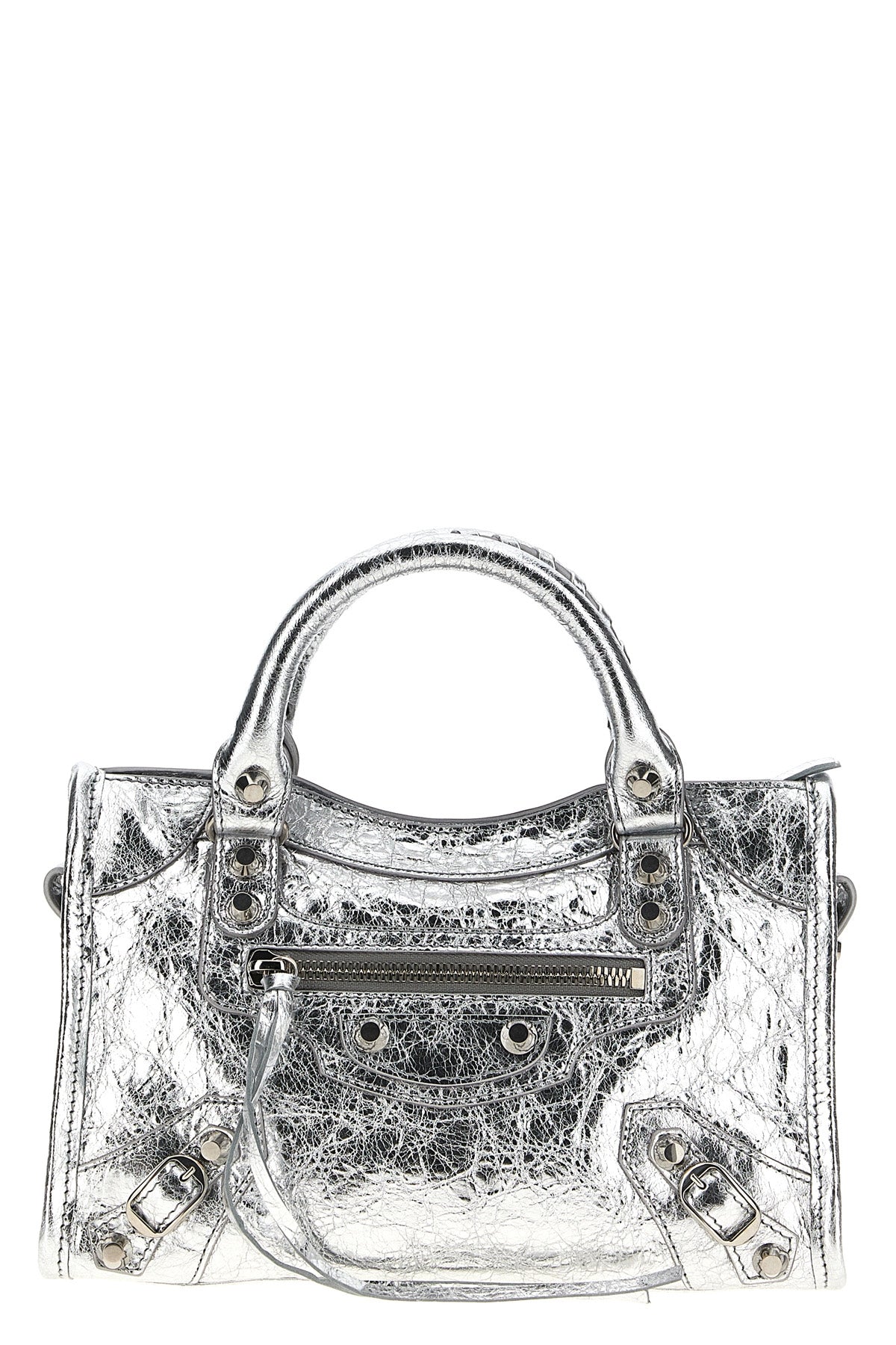 arena metallic le city mini lambskin handbag