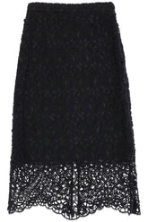 macrame lace pencil skirt