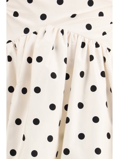 SELF-PORTRAIT 8 polka dot cotton midi dress