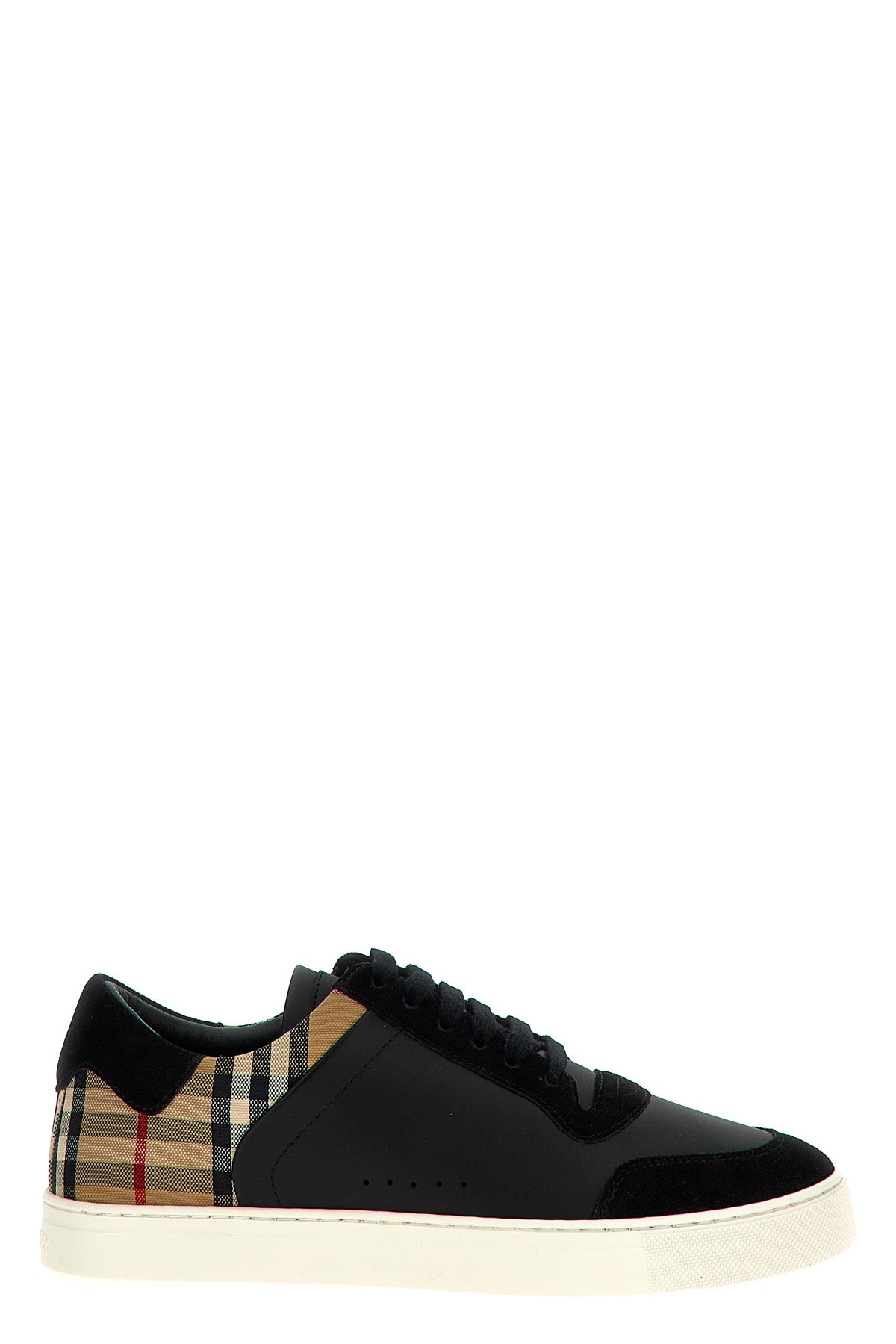 leather and suede sneakers
