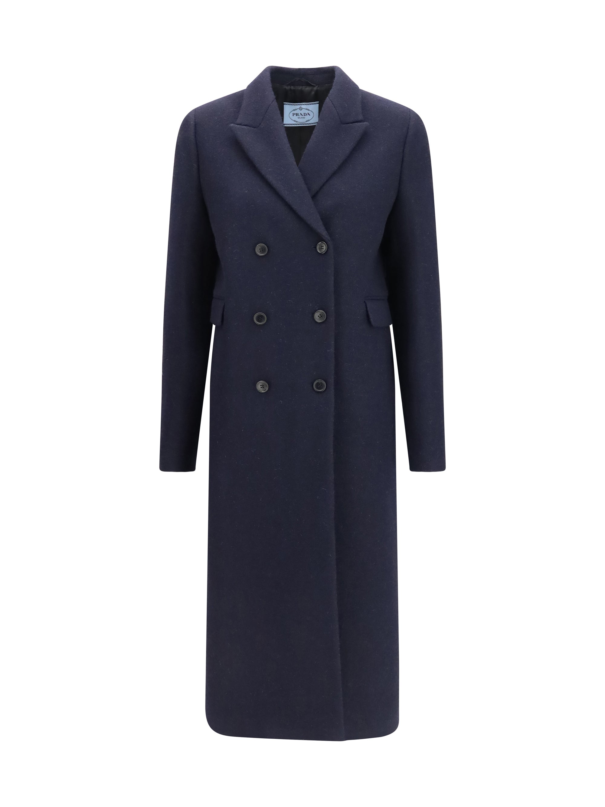 shetland wool double breasted coat
