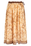 midi skirt indra ramie tie dye pattern