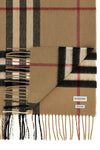 burberry check print cashmere scarf