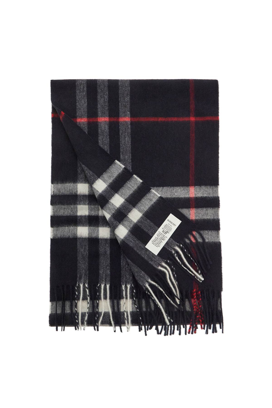 check cashmere scarf