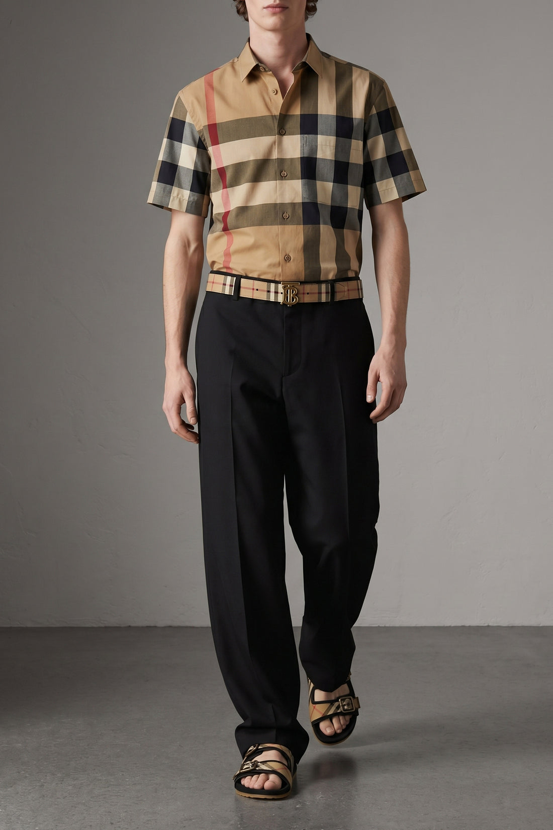 BURBERRY L summerton cotton shirt