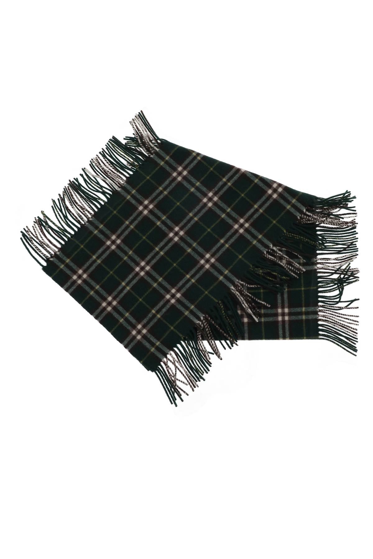 check cashmere scarf