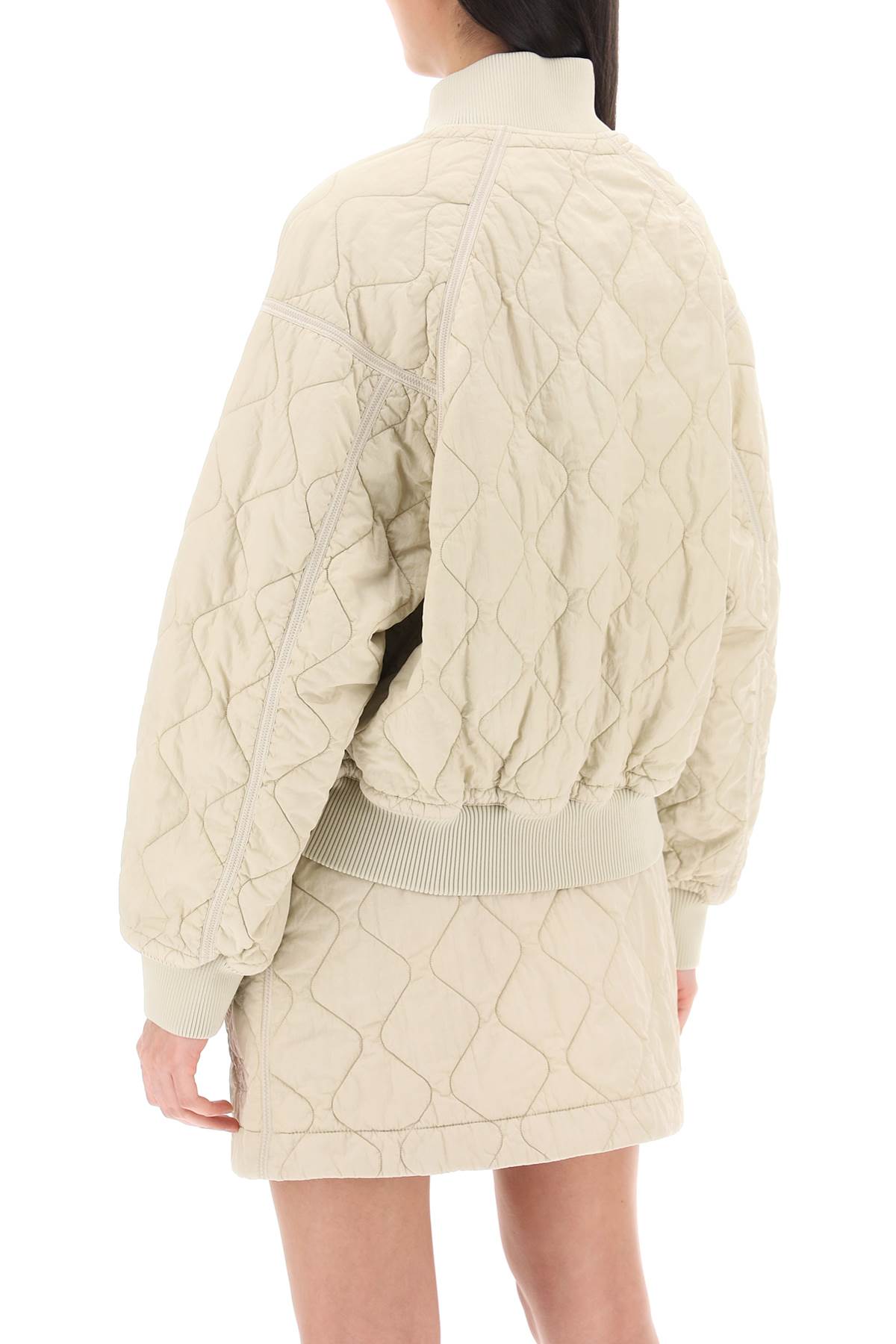 quilted bomber jacket