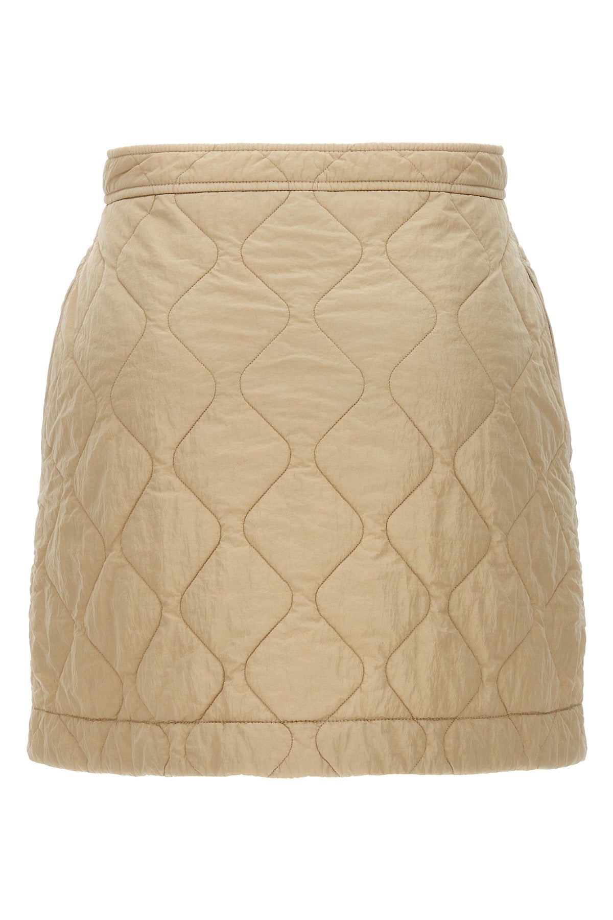 quilted nylon skirt