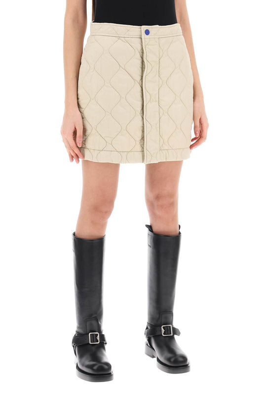 quilted mini skirt