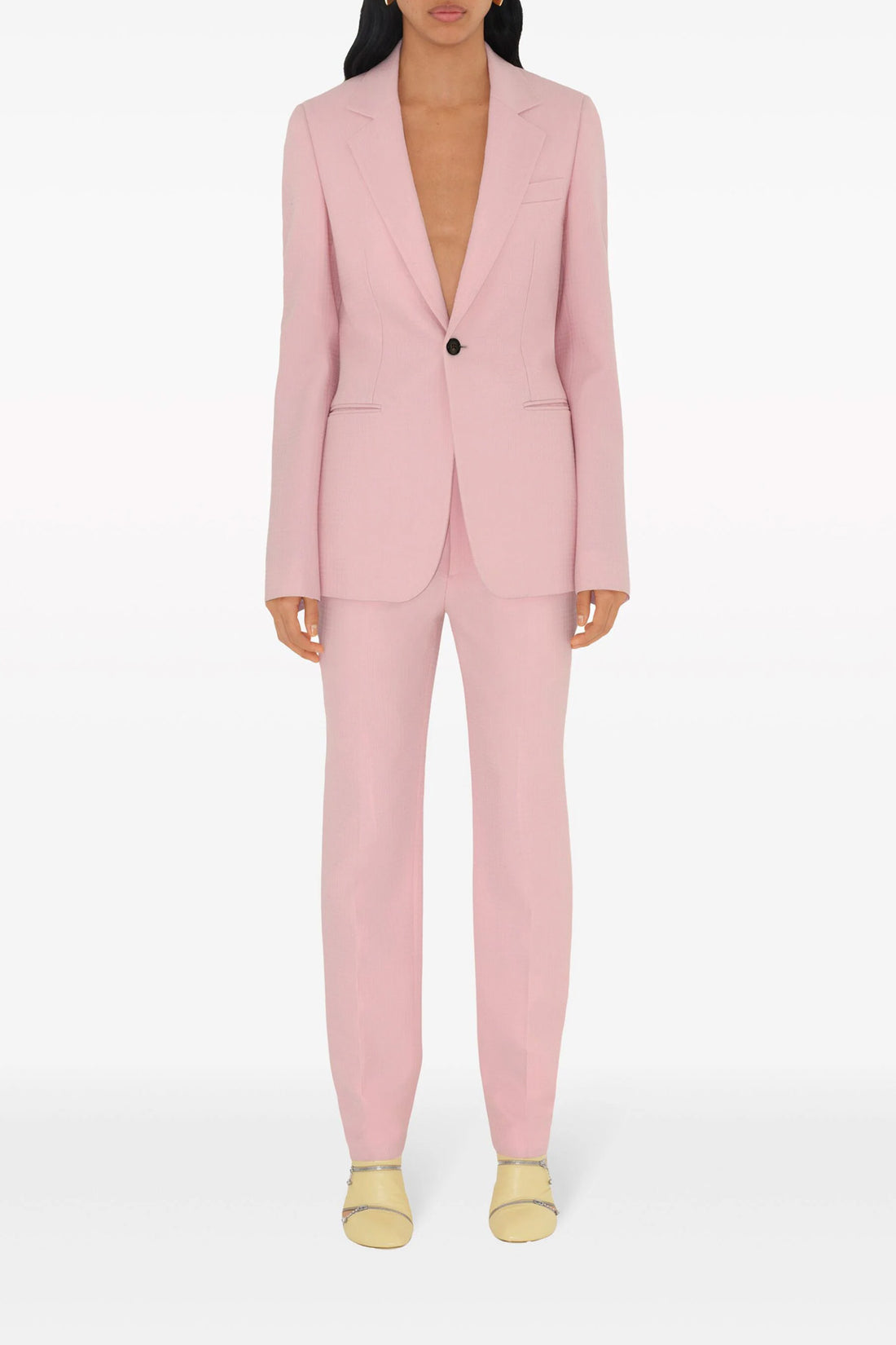 BURBERRY 8 single-breasted tailored wool blazer