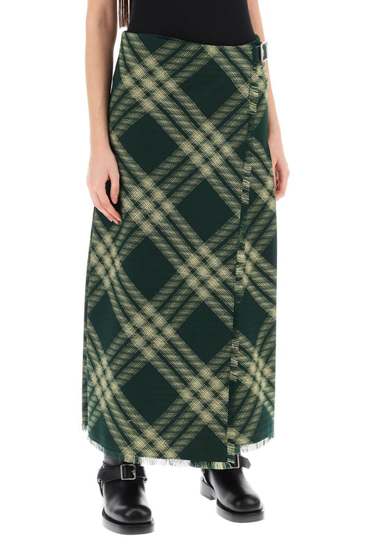 maxi kilt with check pattern