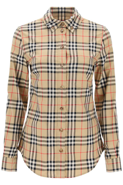 lapwing button-down shirt with vintage check pattern