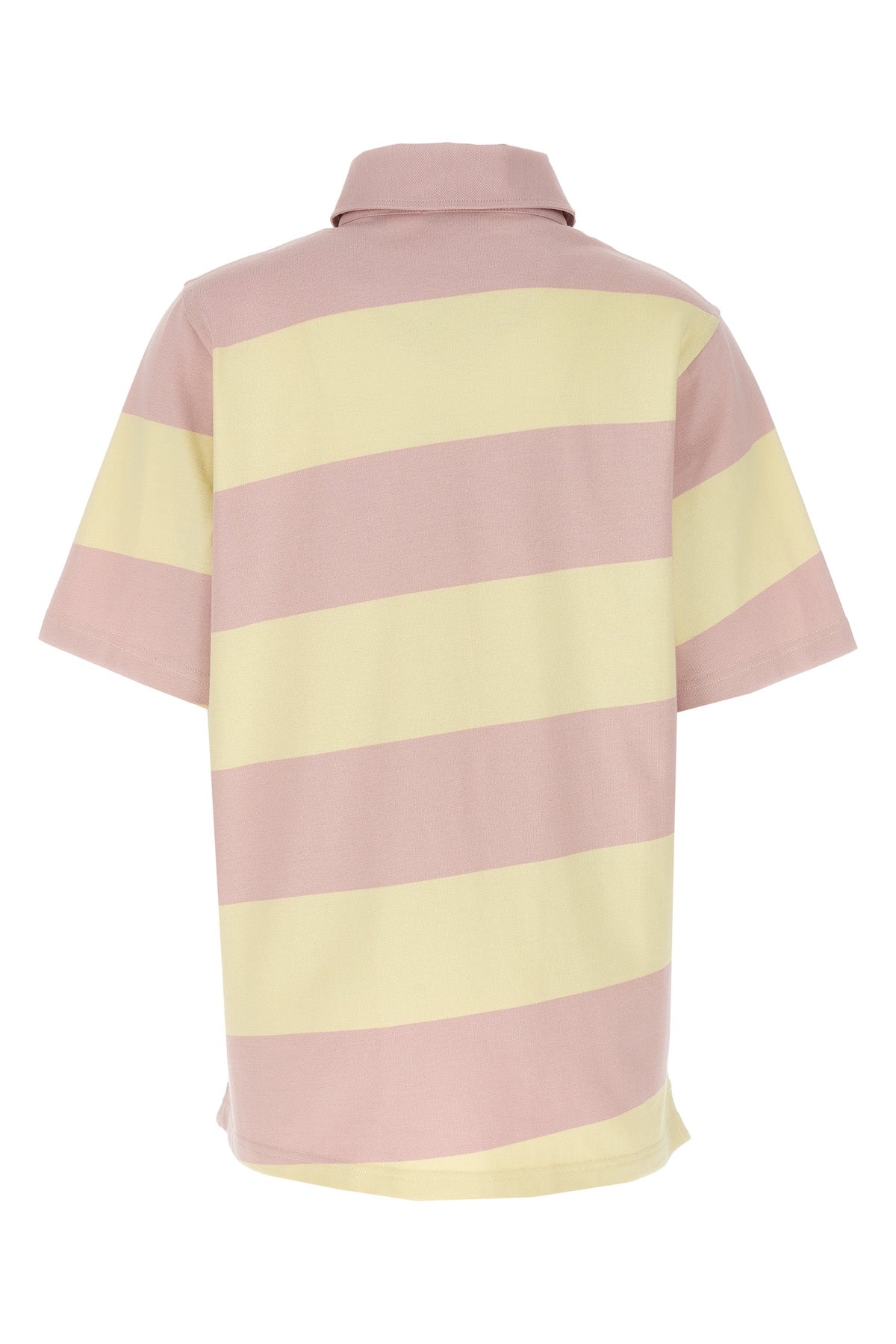 striped cotton polo shirt