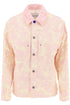 "canvas workwear jacket with rose print