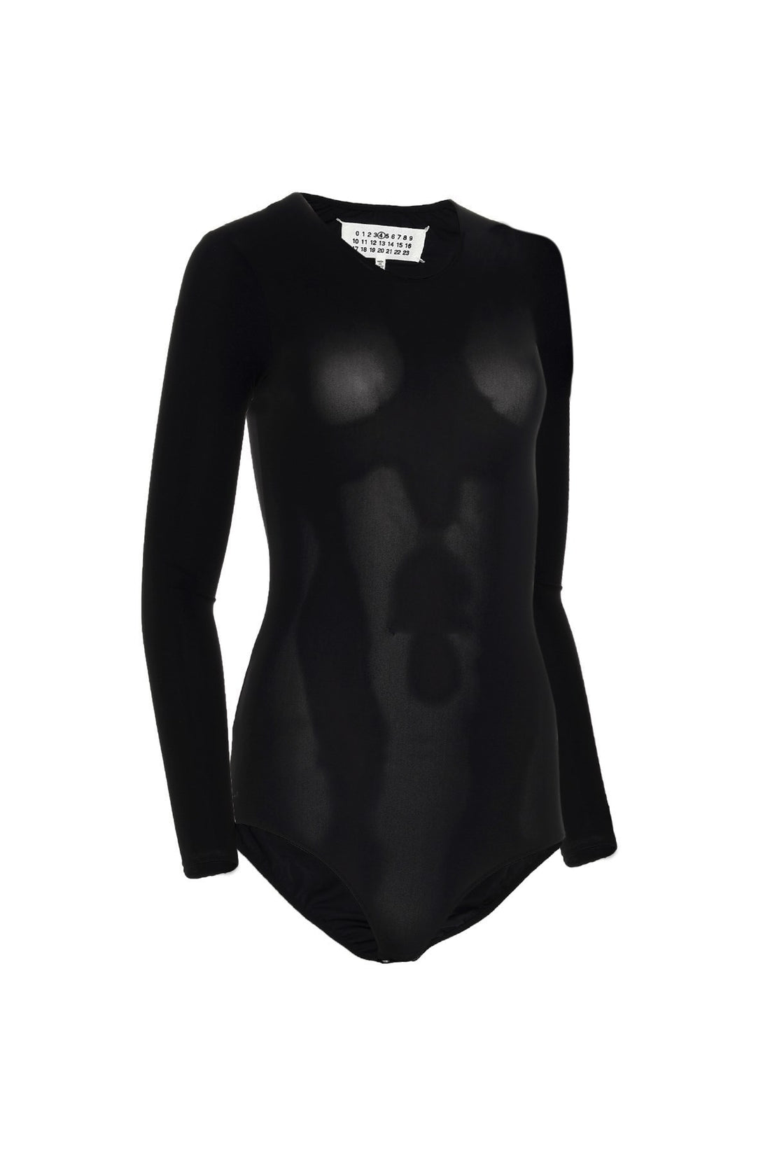 MAISON MARGIELA 42 maison margiela essential technical stretch jersey crew neck bodysuit