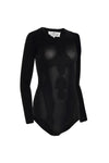 maison margiela essential technical stretch jersey crew neck bodysuit