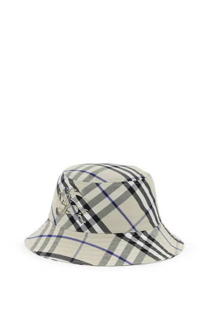 ered cotton blend bucket hat with nine words