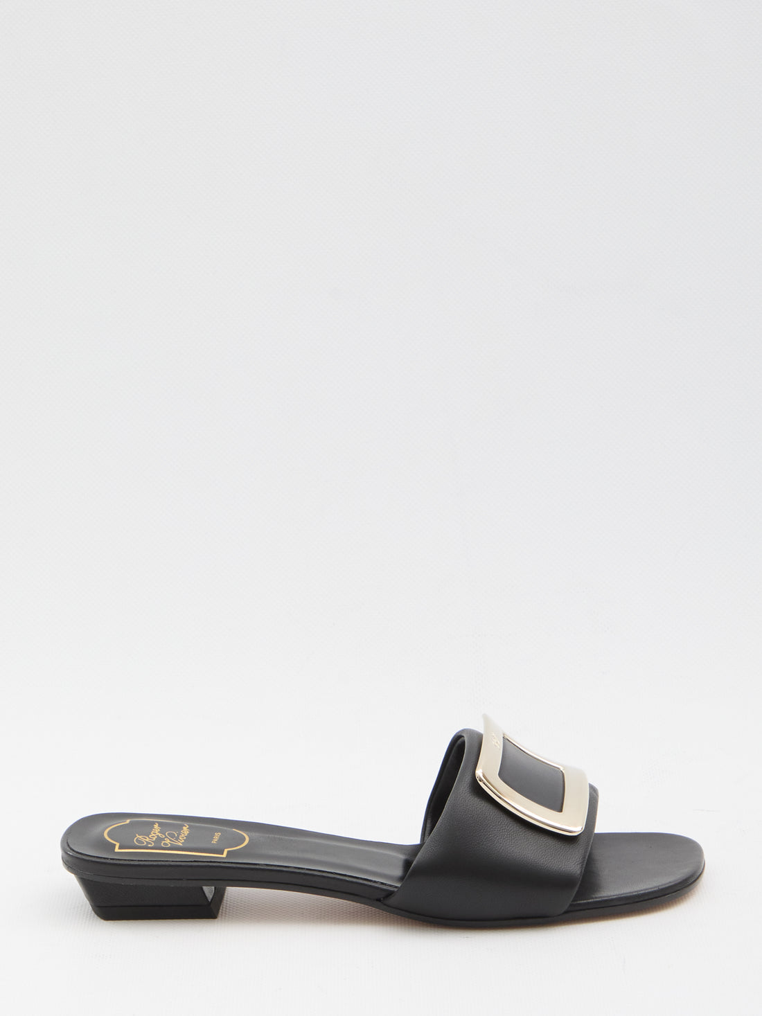 ROGER VIVIER 36 rv leather slides