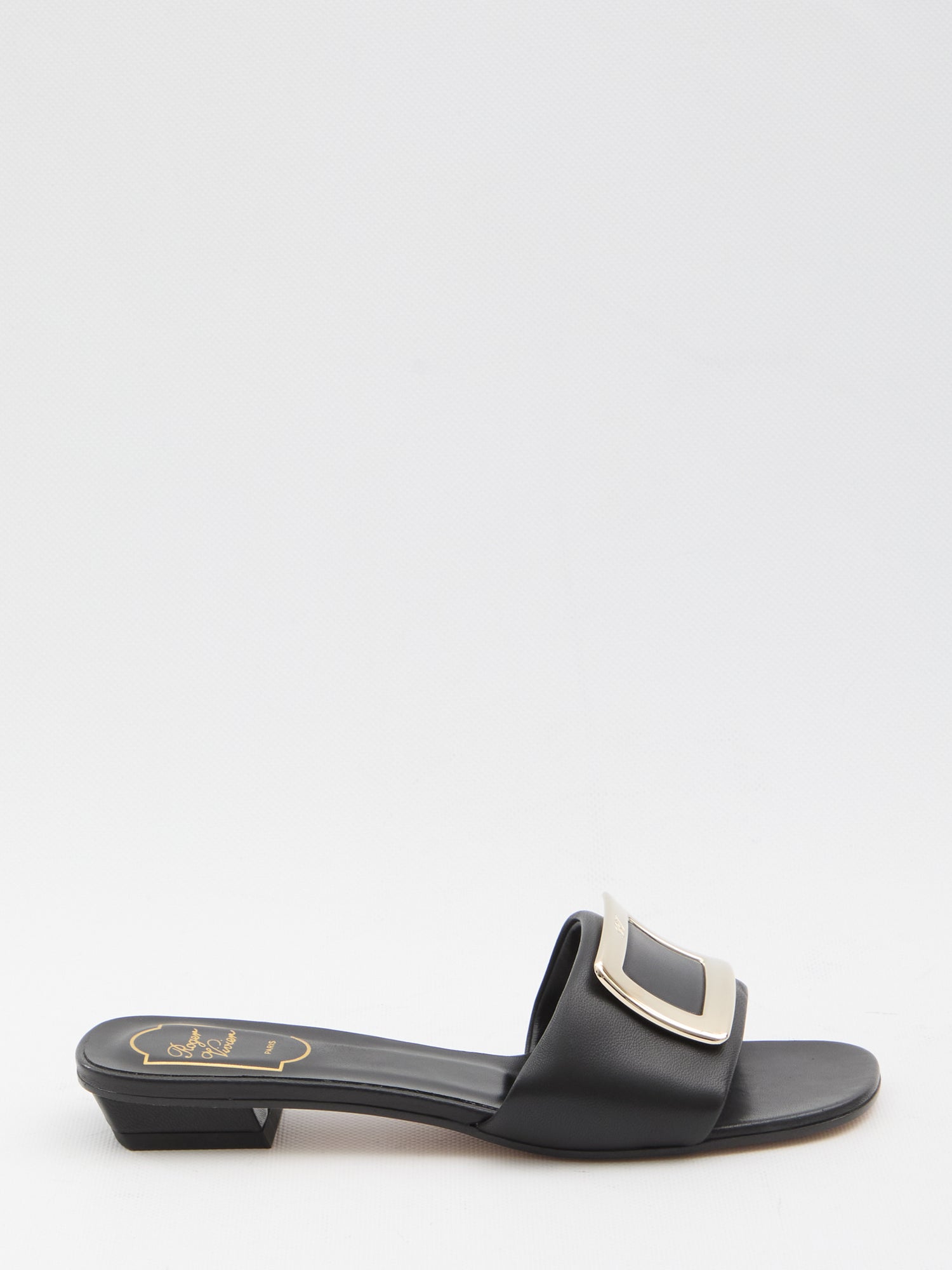 ROGER VIVIER 36 rv leather slides