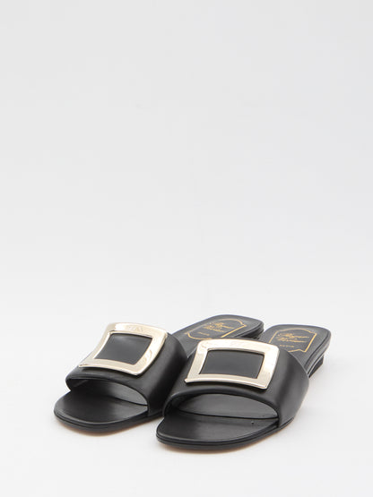 ROGER VIVIER 36 rv leather slides