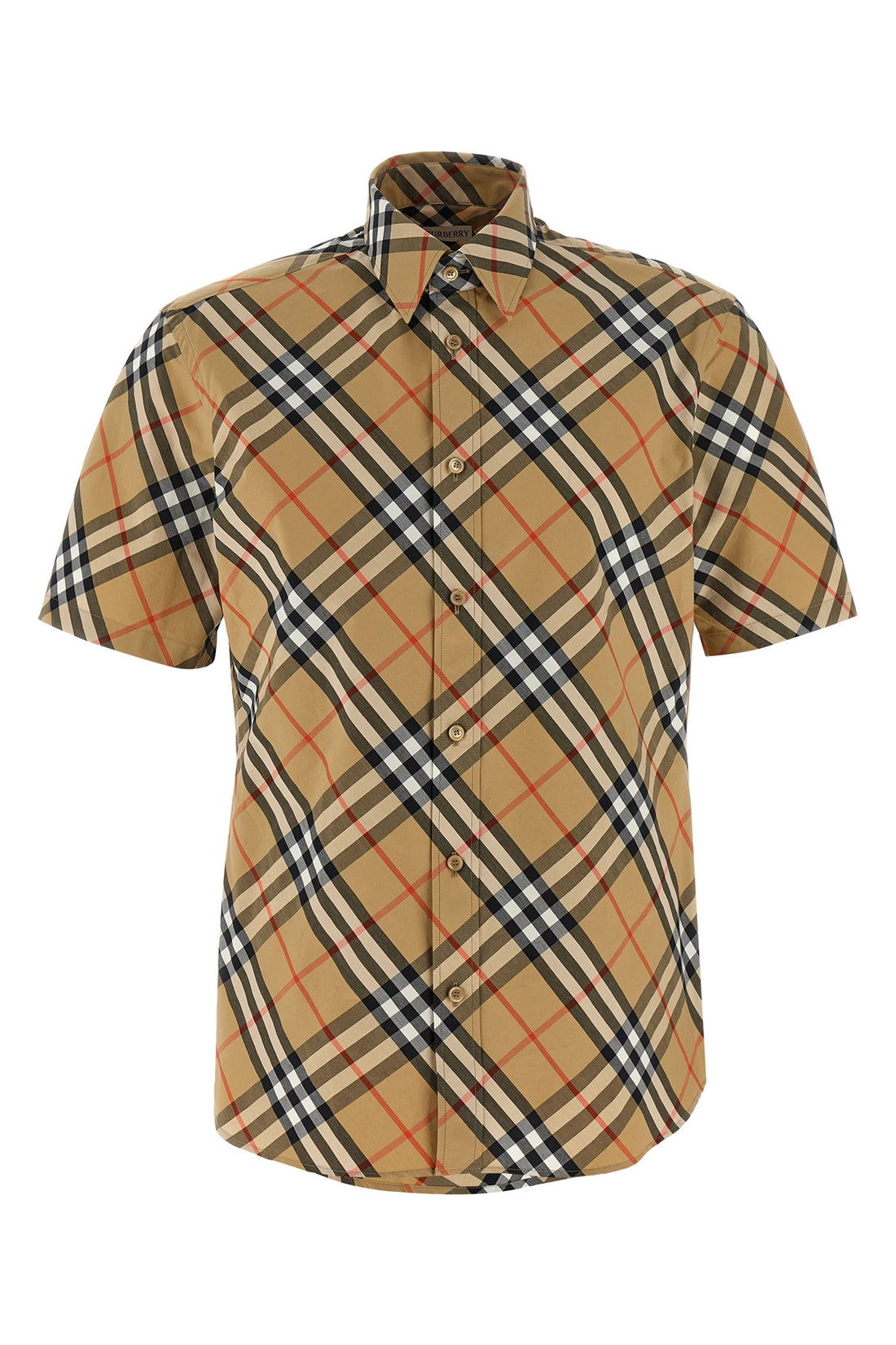BURBERRY L all-over burberry check cotton poplin shirt
