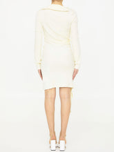 OFF WHITE 42 viscose crêpe draped dress